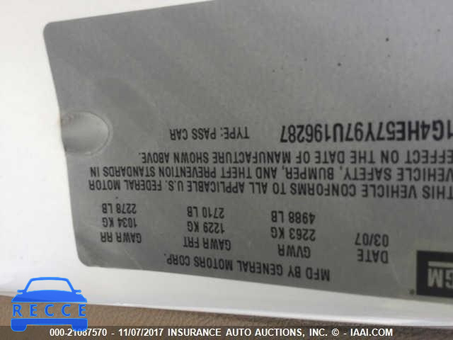 2007 Buick Lucerne 1G4HE57Y97U196287 зображення 8