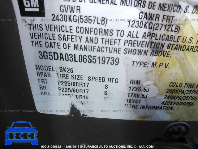 2006 Buick Rendezvous CX/CXL 3G5DA03L06S519739 image 8