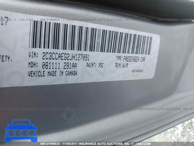 2018 CHRYSLER 300 LIMITED 2C3CCAEG2JH127091 image 8