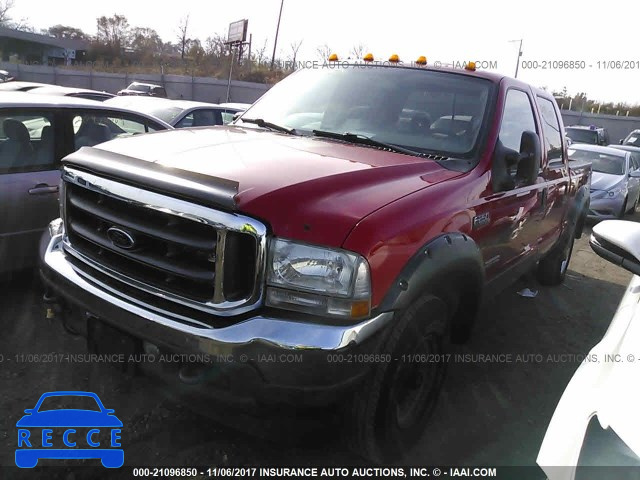 2004 Ford F250 SUPER DUTY 1FTNW21P94EC34299 зображення 1