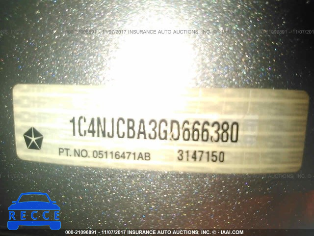 2016 Jeep Compass SPORT 1C4NJCBA3GD666380 image 8