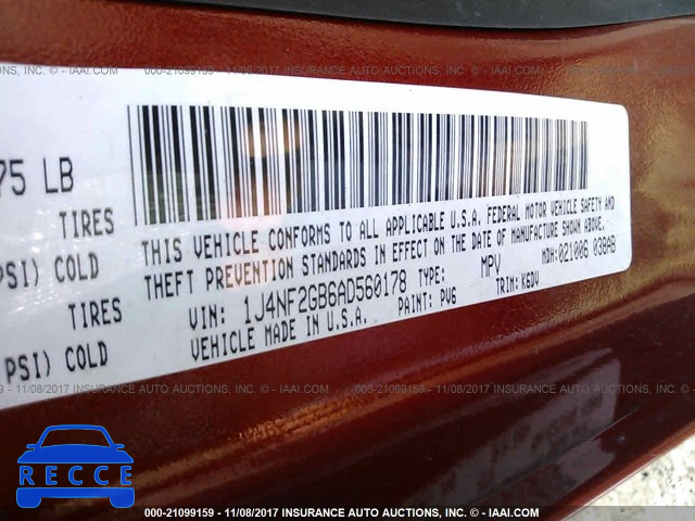 2010 Jeep Patriot SPORT 1J4NF2GB6AD560178 зображення 8