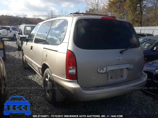 2001 NISSAN QUEST GXE 4N2ZN15T61D822844 image 2