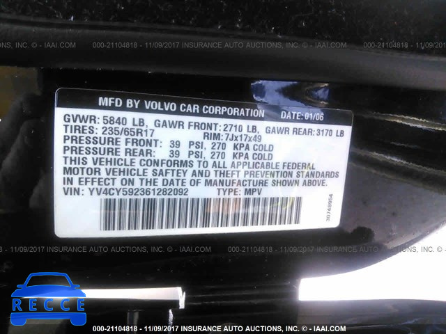 2006 Volvo XC90 YV4CY592361282092 image 8