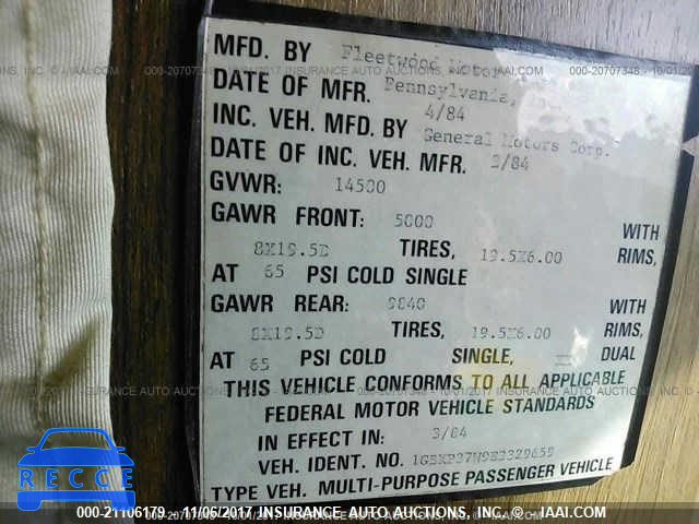 1984 CHEVROLET P30 1GBKP37W9E3329659 image 9