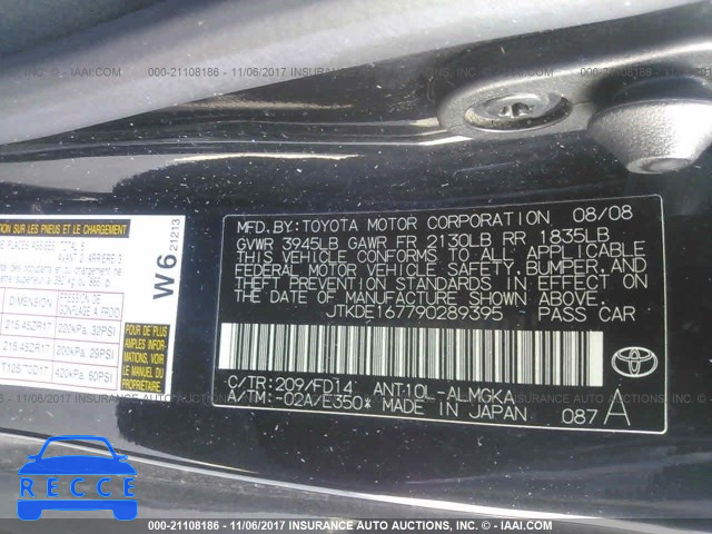 2009 Scion TC JTKDE167790289395 image 8