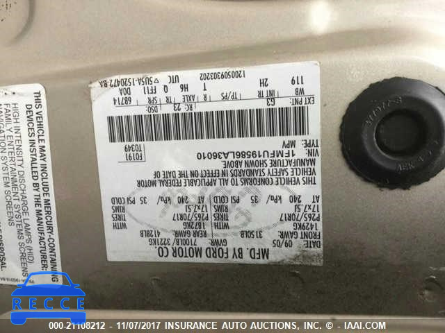 2006 FORD EXPEDITION 1FMFU19586LA36010 image 8
