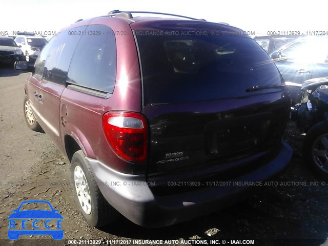 2001 Chrysler Voyager 1C4GJ25391B171684 зображення 2