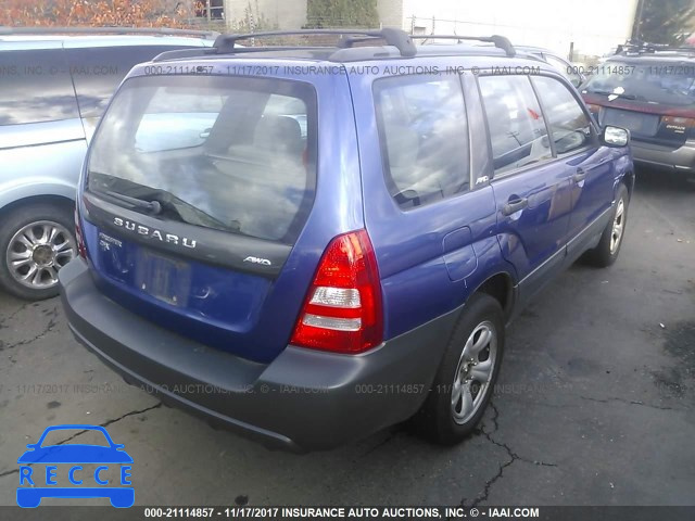 2004 Subaru Forester 2.5X JF1SG63654H744360 зображення 3