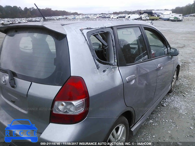 2007 HONDA FIT S JHMGD38667S043252 image 5