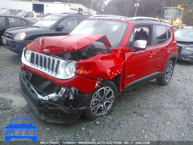 2017 JEEP RENEGADE LIMITED ZACCJADB2HPE39749 зображення 1