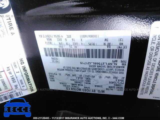 2008 LINCOLN NAVIGATOR L 5LMFL27568LJ21715 Bild 8