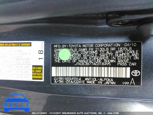 2010 Scion TC JTKDE3B77A0318495 image 8