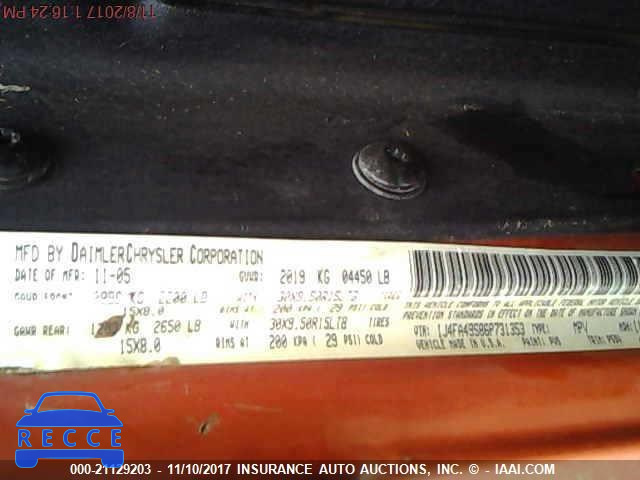 2006 Jeep Wrangler / Tj SPORT 1J4FA49S86P731353 зображення 8
