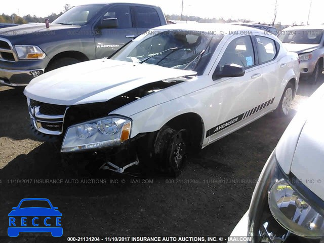 2014 Dodge Avenger SE 1C3CDZABXEN169012 зображення 1