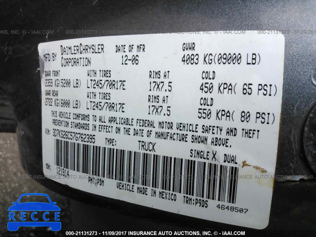 2007 Dodge RAM 2500 ST/SLT 3D7KS26C57G762395 image 8