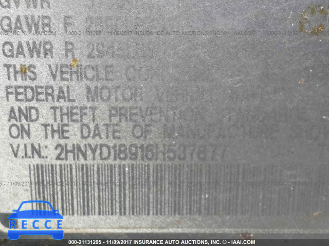 2006 Acura MDX TOURING 2HNYD18916H537877 image 8