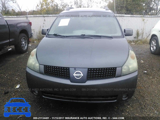 2006 Nissan Quest S/SE/SL 5N1BV28U06N116500 image 5