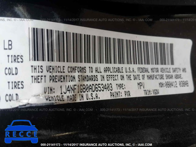 2010 Jeep Patriot SPORT 1J4NF1GB0AD653403 image 8