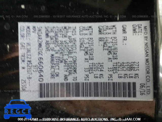 2016 NISSAN PATHFINDER S/SV/SL/PLATINUM 5N1AR2MN2GC660640 image 8