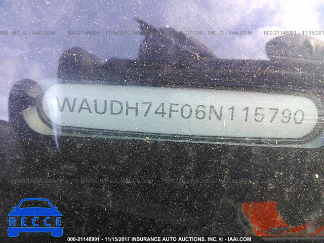 2006 Audi A6 3.2 QUATTRO WAUDH74F06N115790 image 8