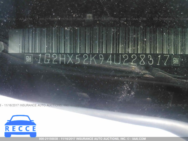 2004 Pontiac Bonneville SE 1G2HX52K94U228317 Bild 8