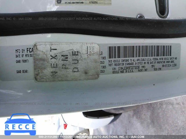 2015 JEEP COMPASS SPORT 1C4NJCBA9FD273238 image 8