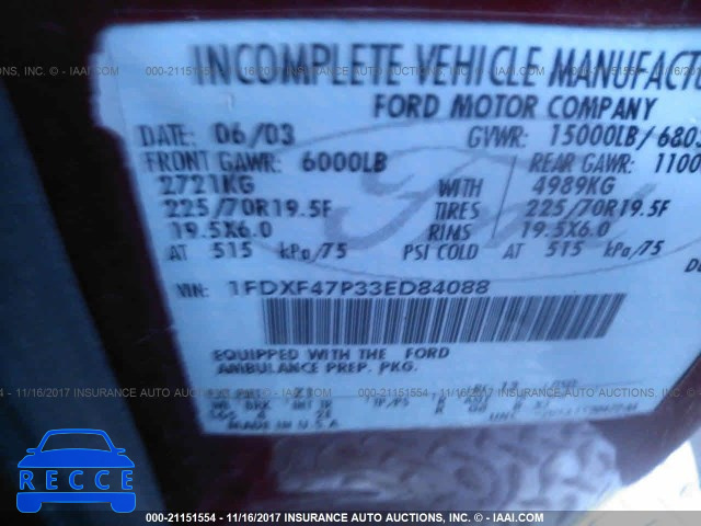 2003 Ford F450 SUPER DUTY 1FDXF47P33ED84088 image 8