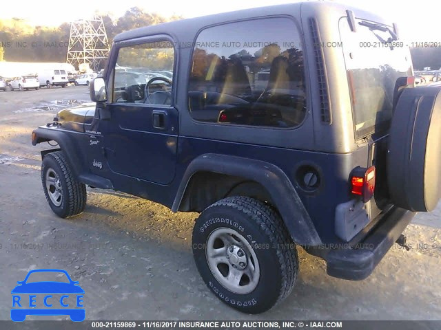 2001 Jeep Wrangler / Tj SPORT 1J4FA49S21P349697 image 2