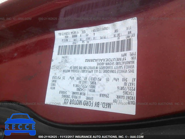2010 Ford Explorer XLT 1FMEU7DEXAUA28502 image 8