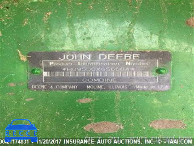 1994 JOHN DEERE 9500 COMBINE ONLY H09500X656684 image 9