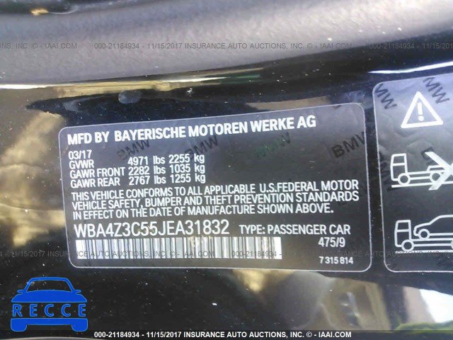 2018 BMW 430XI WBA4Z3C55JEA31832 image 8