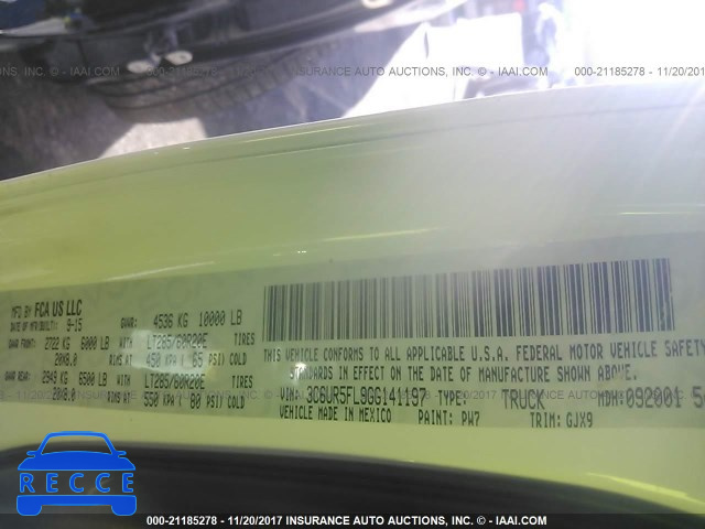 2016 RAM 2500 LARAMIE 3C6UR5FL9GG141197 image 8