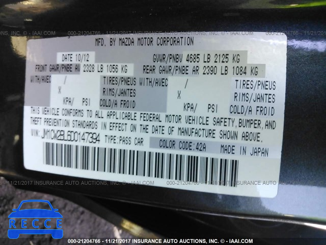 2013 MAZDA 5 JM1CW2BL6D0147394 image 8