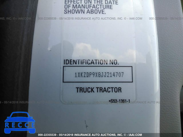 2018 KENWORTH T880 T880 1XKZDP9X8JJ214707 image 7