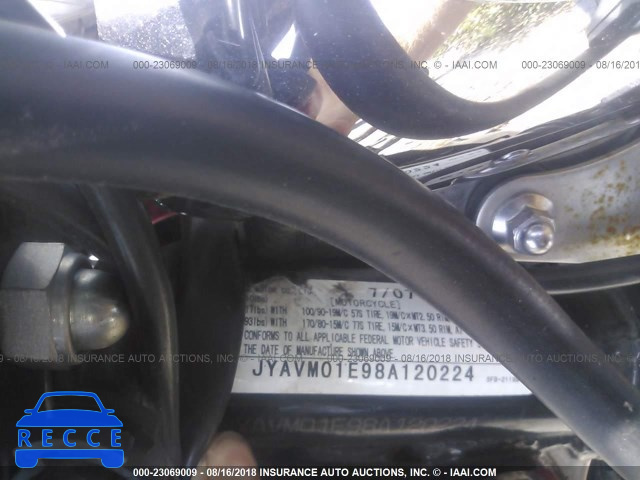 2008 YAMAHA XVS650 A/AT JYAVM01E98A120224 image 9