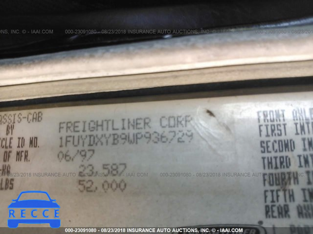 1998 FREIGHTLINER FLD FLD120 1FUYDXYB9WP936729 image 9