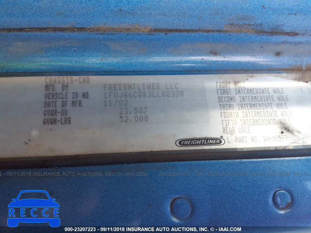 2003 FREIGHTLINER COLUMBIA COLUMBIA 1FUJA6CGX3LL02338 image 9