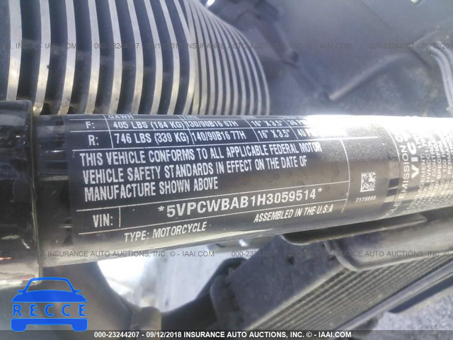 2017 VICTORY MOTORCYCLES HIGH-BALL 5VPCWBAB1H3059514 Bild 9