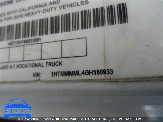 2016 INTERNATIONAL 4300 4300 1HTMMMML4GH160933 зображення 5