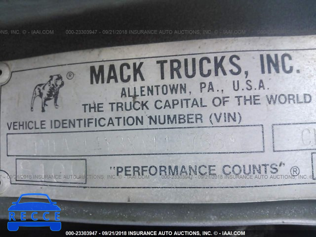 1999 MACK CH613 CH600 1M1AA14Y3XW114766 Bild 9