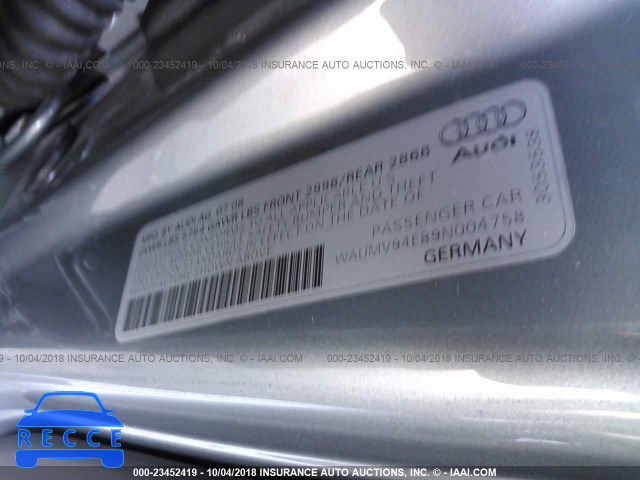 2009 AUDI A8 L QUATTRO WAUMV94E89N004758 image 8