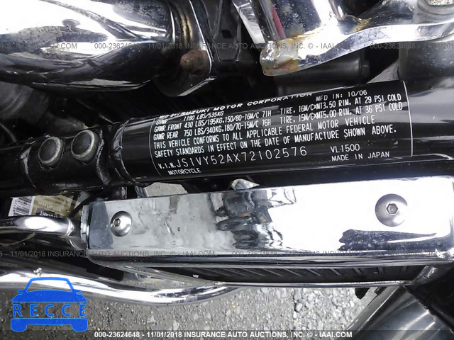 2007 SUZUKI VL1500 JS1VY52AX72102576 image 9