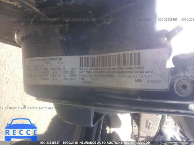 1990 JEEP COMANCHE PIONEER 1J7FT36LXLL137547 Bild 8