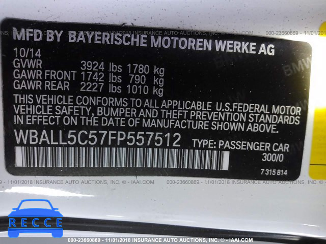 2015 BMW Z4 SDRIVE28I WBALL5C57FP557512 image 8