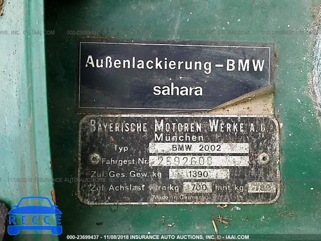 1973 BMW 2002 2592608 image 8