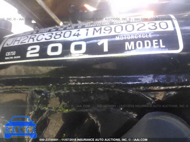 2001 HONDA CB750 JH2RC38041M900230 image 9