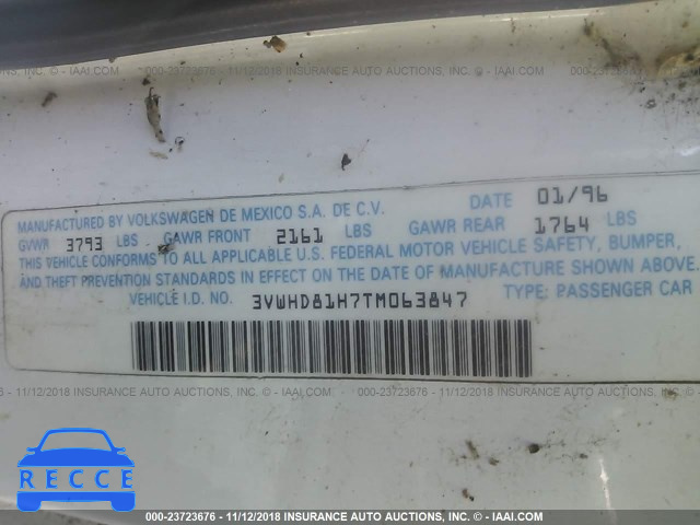 1996 VOLKSWAGEN GTI VR6/GOLF VR6 3VWHD81H7TM063847 image 8