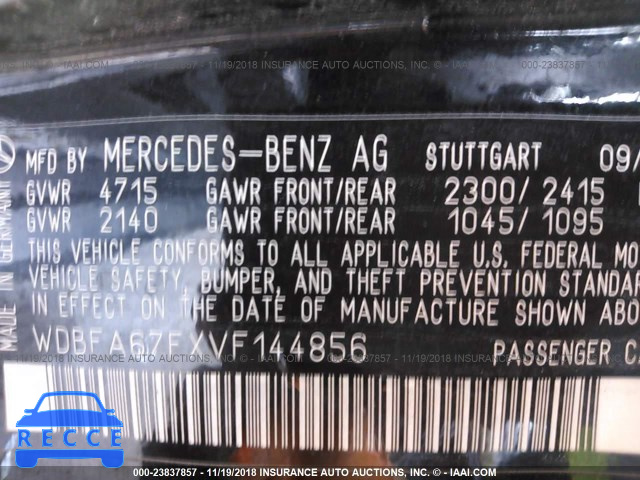 1997 MERCEDES-BENZ SL 500 WDBFA67FXVF144856 image 8