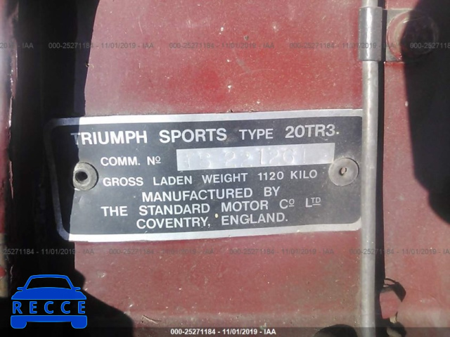 1958 TRIUMPH TR3 TS22126L image 7
